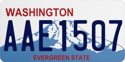 WA license plate AAE1507