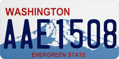 WA license plate AAE1508