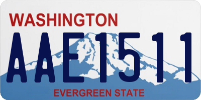 WA license plate AAE1511