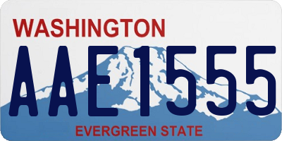 WA license plate AAE1555