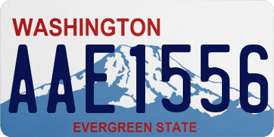 WA license plate AAE1556