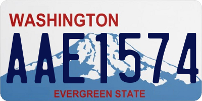 WA license plate AAE1574