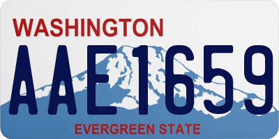 WA license plate AAE1659