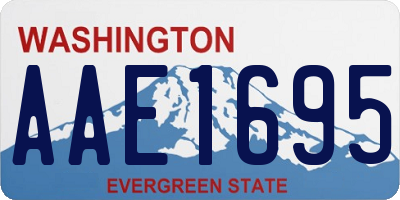 WA license plate AAE1695