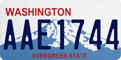 WA license plate AAE1744