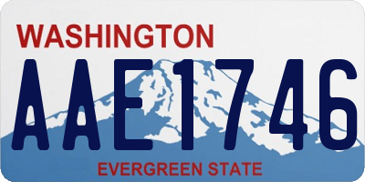 WA license plate AAE1746