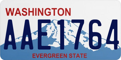 WA license plate AAE1764