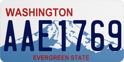 WA license plate AAE1769