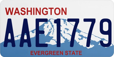 WA license plate AAE1779