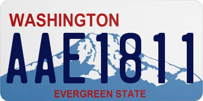 WA license plate AAE1811