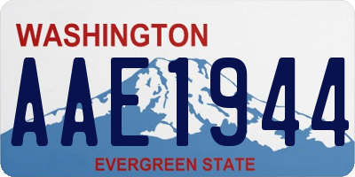 WA license plate AAE1944