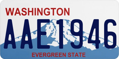 WA license plate AAE1946