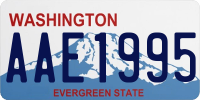 WA license plate AAE1995