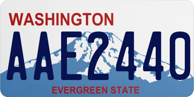 WA license plate AAE2440