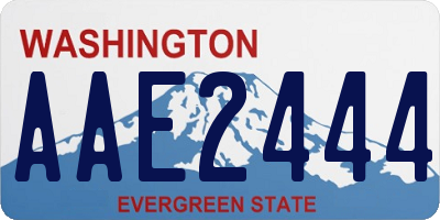 WA license plate AAE2444