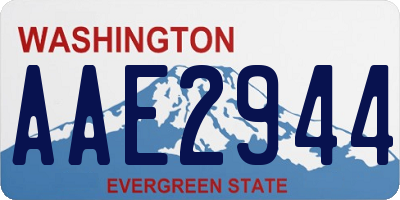 WA license plate AAE2944