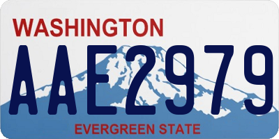 WA license plate AAE2979