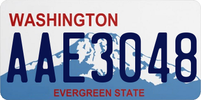 WA license plate AAE3048
