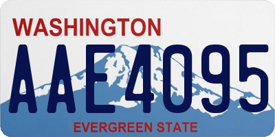 WA license plate AAE4095