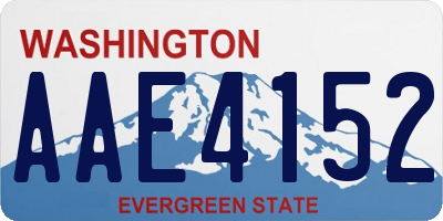 WA license plate AAE4152