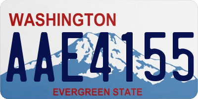 WA license plate AAE4155