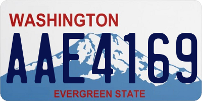 WA license plate AAE4169