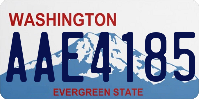 WA license plate AAE4185