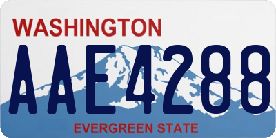 WA license plate AAE4288
