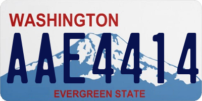 WA license plate AAE4414