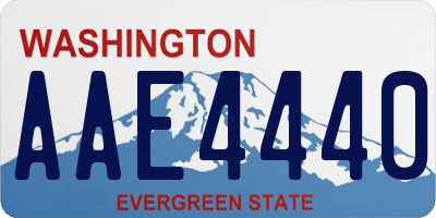 WA license plate AAE4440