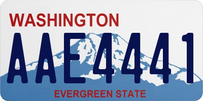WA license plate AAE4441