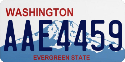 WA license plate AAE4459