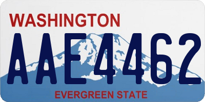 WA license plate AAE4462
