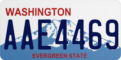 WA license plate AAE4469