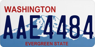 WA license plate AAE4484