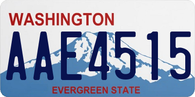 WA license plate AAE4515