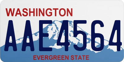 WA license plate AAE4564