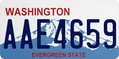 WA license plate AAE4659