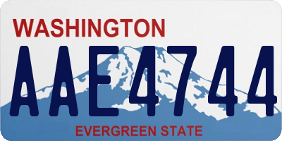 WA license plate AAE4744