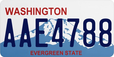 WA license plate AAE4788