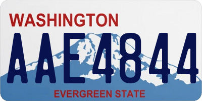 WA license plate AAE4844