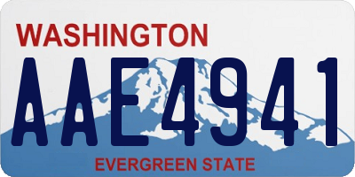 WA license plate AAE4941