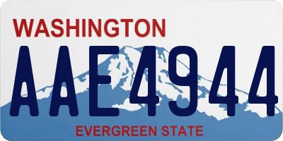 WA license plate AAE4944