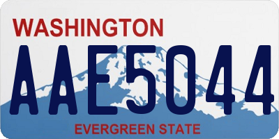 WA license plate AAE5044