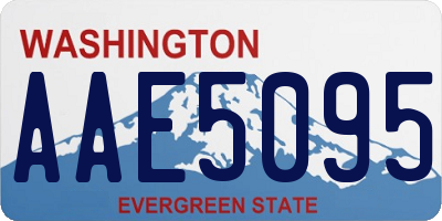 WA license plate AAE5095