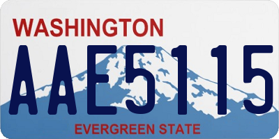 WA license plate AAE5115