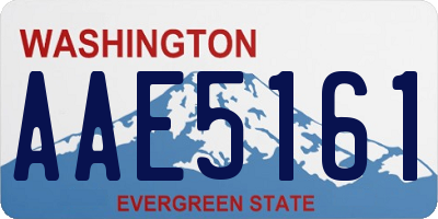 WA license plate AAE5161
