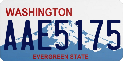 WA license plate AAE5175