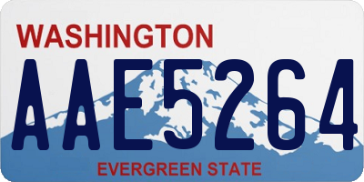 WA license plate AAE5264