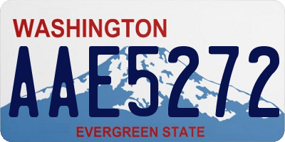 WA license plate AAE5272